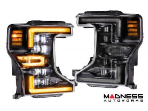 Ford Super Duty LED Headlights - XB Series - Morimoto - Amber DRL